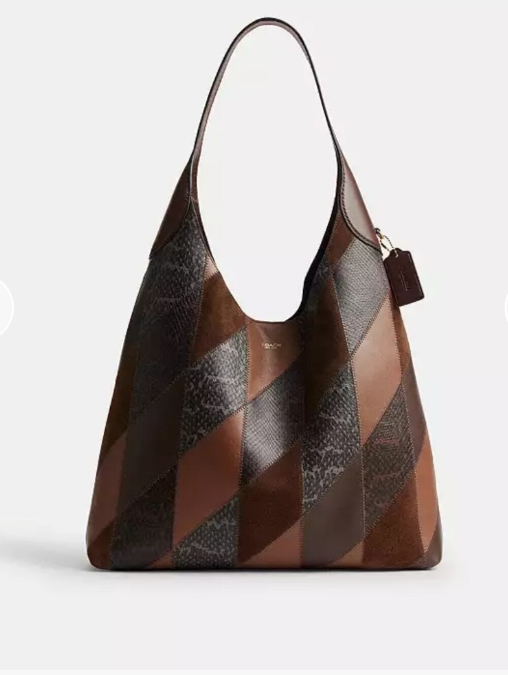 Coach Brooklyn Large Snakeskin Patchwork Shoulder Bag 39